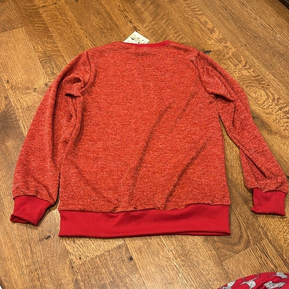 NWT Southern Grace Women’s Sweater Red and Silver Size Small - Picture 4 of 4